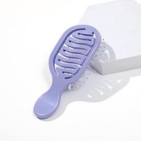 Mini Girls' Massage Scalp Comb with Hollow Rib Design 14.5*6 cm, 36 g violetinė