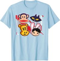 Paul Frank Retro 1995 Julius The Monkey & Co Heads T-Shirt XXXXL gray