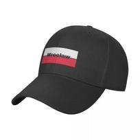 wroclaw Poland, wroclaw polish cities, wroclaw polska, Baseball Cap summer hat Bobble Hat Baseball Men Women's One Size black