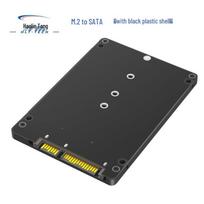 M.2 NGFF B Key SSD to 2.5  SATA3 Adapter Card with Enclosure M.2 to SATA (with Black Plastic Enclosure)
