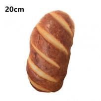 Duonos dizaino pliušinė pagalvėlė, minkšta plaunama nuimama pagalvė Vaikų kambariui Dovanų įdarytas žaislas Namų puošmena 20cm brown
