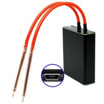 Taškinio suvirinimo aparatas 18650 ličio baterijai nikelio juostelė Pasidaryk pats taškinio suvirinimo staklės Rinkinys Nešiojamas mini USB įkrovimo laidas Suvirinimo rašiklis raudona