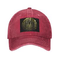Battlestar Galactica Crest (Metal) Baseball Caps Snapback Denim Fabric Hats Adjustable Casquette Sports Baseball Cowboy Hat One Size black