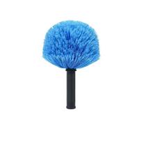 Dusting Tool Round Head Brush Plastic Cobweb Duster Versatile Long Handle Brush  Indoor Outdoor Use Brush Head blue