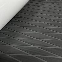 1900*350*6MM Eva Boat Decking Sheet Marine Flooring Anti Slip Pad With Rhombus Diamond Pattern Self-Adhesive Surfboard Traction full black
