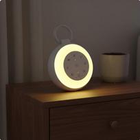 Night Light Portable Infant Sleeping Calmer 24 Soothing Sounds USBCharged Sound Machine for Infants,