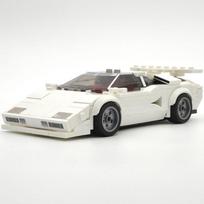 MOC car model Countach supercar children's creative educational building blocks toy gift collection ornaments gray
