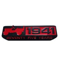 2pc 1941 Metal Car Sticker Applicable to Jeep SUV Wrangler Grand Cherokee Commander Compass, 3D Metal Decoration Sticker oi1 black