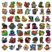11style Italian Brainrot Animal Stickers Tung Tung Sahur Stickers Cartoon Decal DIY Luggage Laptop Cup Decoration Christmas Gift