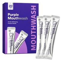 Purple Mouthwash Fresh Mint Single-Use Sachets 12ml (0.4 fl oz) Alcohol-Free 1set
