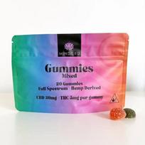 20 Gummies CBD 30mg + THC 5mg (5 saveurs au choix) Multi-Fruits / 1 sachet
