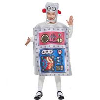 Helovino vaikiškas kostiumas Roboto kostiumo rinkinys One size fits all gray