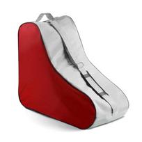 Universal Roller Skate Carry Bag Assembled Using Thick Polyester Fabric For Sports Enthusiasts raudona