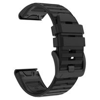 QuickFit 22mm 26mm Strap For Garmin Fenix 8pro 51mm 47mm/Fenix E 7X 7 Pro 6X 6 5plus Silicone Watch Band Quatix 8 970 965 Correa 1PCS QuickFit 22mm black