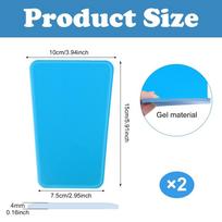 2Pcs Snowboard Shin Pads Comfortable Professional Knee Pad Protection Versatile Gear Accessories for Ski Snowboarding mėlyna
