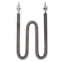 Finned Heating Element W Type 3500W M18 X 25 Stainless Steel Electric Heat Tube for for Ovens Baking Air Conditioning AC 380V Stainless steel black