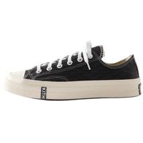 KITH x Converse Chuck Taylor All Star Slip Resistant Abrasion Resistant Low top Skateboard Shoes Unisex Black A11438C juoda