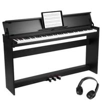 Išmanusis skaitmeninis pianinas, 88 klavišai su trigubo pedalo sistema, suderinamas su „Bluetooth“ ir USB MIDI, jautrūs prisilietimui klavišai, 88 svorio klavišai, ausinių lizdas, LED ekranas, EU juoda
