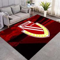Energie Cottbus Club Crest Dark Red Cloud Background Print Area Rug Non‑Slip Rectangular Floor Mat Soccer Fan Home Decor 40x60cm( 15x23in ) white