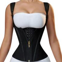 Waist Trainer for Women Sports Girdle Waist with Zipper Body Shaper for Tummy Control Body Building Belly Slimming S juoda