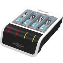 Ansmann Comfort Smart + 4x AA 2100mAh, charger (white/black, incl. 4x AA batteries with 2100 mAh) 1001-0092-01
