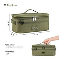 Outdoor Camping Kitchen Organizer Bag žalia