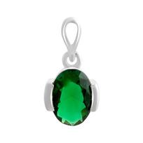Sidabrinis pakabukas su nano smaragdu 0,933 ct (2205838) smaragdas