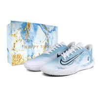 Nike Precision 7 Mesh Slip Resistant Abrasion Resistant Low top Basketball Shoes Men's White Blue FN4322-100(Team1453-LD) 41 white
