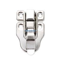 E15D Antique Wooden Box Decorative Buckle Lock Antique Iron Suitcase Cabinet Hinge sidabras