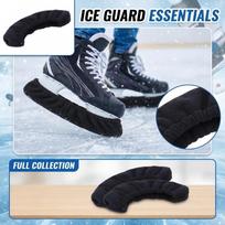 Ice Skate Blade Covers Plush Fabric Skate Guards Protector for Figure Ice Skates Soft and Stretchable Fit for Various Skate Sizes L juoda