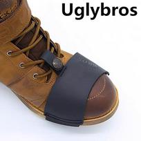 Retro Genuine Leather Motorcycle Shifter Shoe Covers Motorcycle Shifter Pads Non-slip Shifter Shoe Cover Pads  Protective Shoes ruda