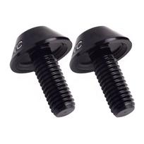 Bike Bottle Cage Screws M5x12 Aluminum Alloy Water Bottle Cage Holder Screws for Road Mountain Bikes black
