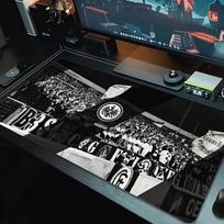 Eintracht Frankfurt Mouse Pad Large Gaming Table Cushion Non-slip Laptop Tablet Big Mousepad XXL Mat Mini PC Playmat With Lock edge_XIA 30cmx60cm(11.8x23.6inch) gray