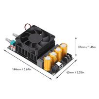 Active Subwoofer Amplifier Board 600W Low Pass Filter Single Channel Frequency Volume Adjustable Subwoofer Powered Amplifier Board