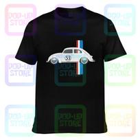 Classic Vintage Car Oldtimer 53 Bug Buggy Beetle Herbie Tshirt Tee Shirt Retro Classic S white