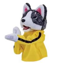 Vaikų Kung Fu Gyvūno Žaislas Husky Pirštinė Lėlė Žaidimas Pliušinis Žaislas Boksininko Rankinė Lėlė Šuo Veiksmo Interaktyvūs Žaislai vakarėlis Socialinis Žaidimas yellow
