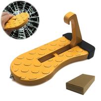 Car Door Step Ladder, Portable Folding Foot Pedal for Roof Access, Heavy Duty Aluminum Alloy Car Side Step, Auto Truck SUV Accessories geltona