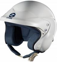 Atviras automobilių sporto šalmas Sparco ADV Jet, baltas, S dydis, su HANS laikikliais