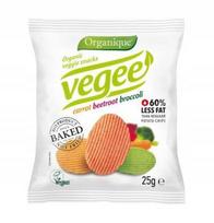 Daržovių traškučiai Vegee be glitimo, 25 g, Organique