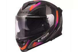 Motociklininko šalmas LS2 FF818 Storm III Sport pilkas/violetinis, M dydis