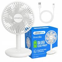 Stalinis ventiliatorius CLIMATIVE BreezGo, belaidis, tylus, 10 val.