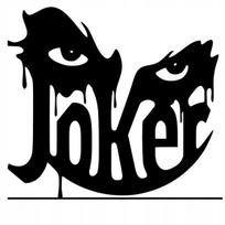 Lipdukas JOKER be fono, 18 x 20,1 cm, automobiliui, šalmui, nešiojamam kompiuteriui, lagaminui
