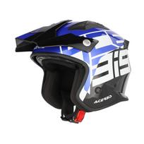Motociklininko šalmas Acerbis JET ARIA GRAPHIC, juoda-mėlyna, motoroleriui ir trial