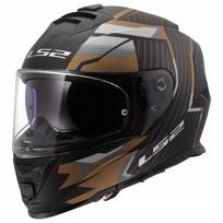 Integralinis šalmas LS2 FF800 Storm II Tracker, juoda/auksinė, ECE 22.06