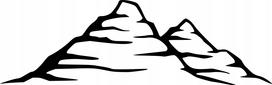 Automobilio lipdukas be fono „MOUNTAINS I love MOUNTAINS“, 4 x 12,8 cm