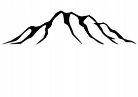Automobilio lipdukas „Mountains I love Mountains“, be fono, 7 x 27,5 cm