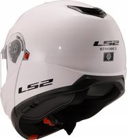 Šalmas LS2 FF908 STROBE II su atverčiamu smakru, baltas, M dydis