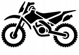 Lipdukas automobiliui ar motociklui MOTORCYCLE CROSS, 10 x 16,2 cm, be fono