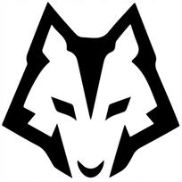Lipdukas automobiliui, motociklui ar bagažinei HEAD WOLF, 13 x 13,1 cm, be fono