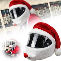 Motociklo šalmo užvalkalas Santa Claus, universalus, pliušinis